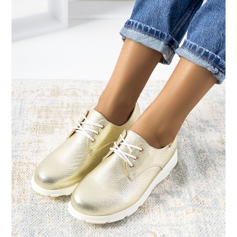 Pantofi de damă Gold Zipfs de aur 1