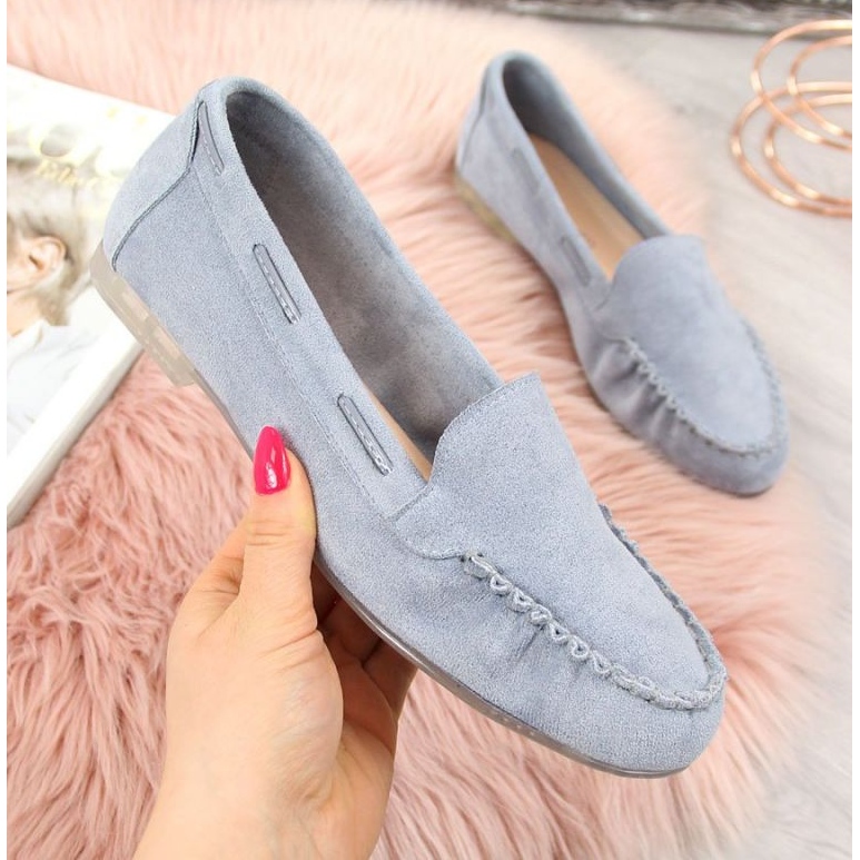 Mocasini din piele intoarsa Sergio Leone W SK254F albastri albastru 1