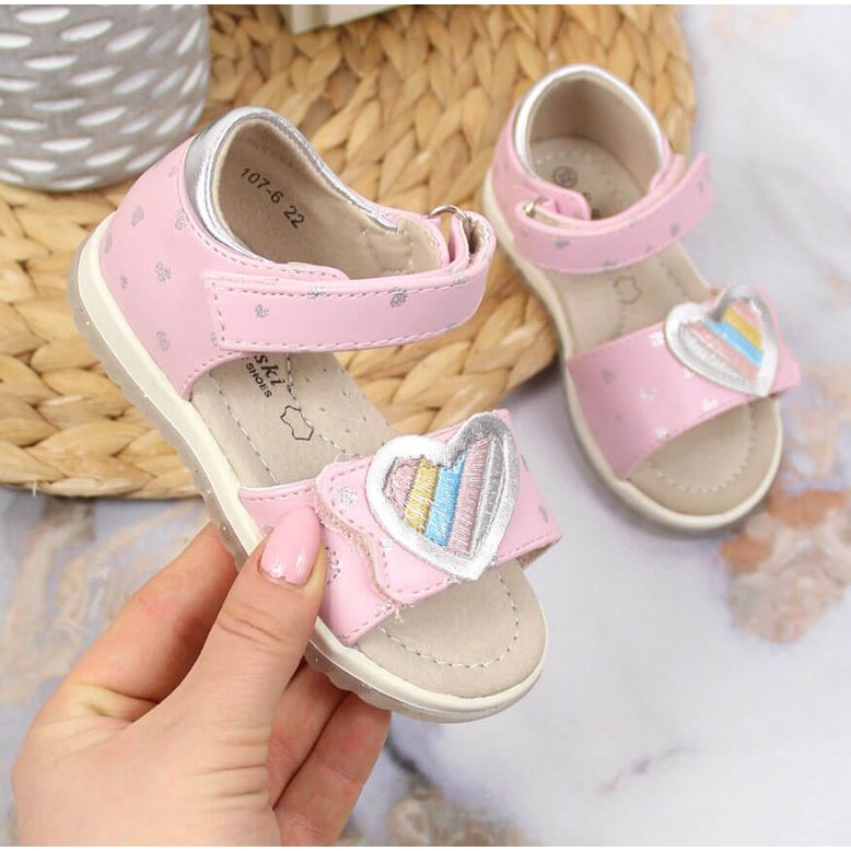 Sandale cu velcro S. Barski Jr. OLI152B roz 1