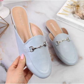 Papuci încorporați cu ornament Vinceza W JAN103A albastru 1