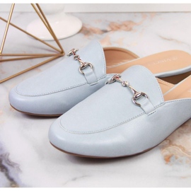 Papuci încorporați cu ornament Vinceza W JAN103A albastru 2