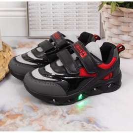 Pantofi cu talpă lucioasă News Jr EVE348 negru 2