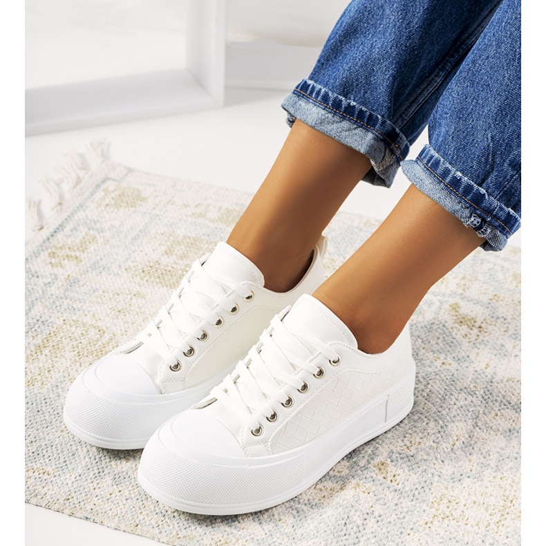 Tenisi albi pe o talpă groasă Luther 1