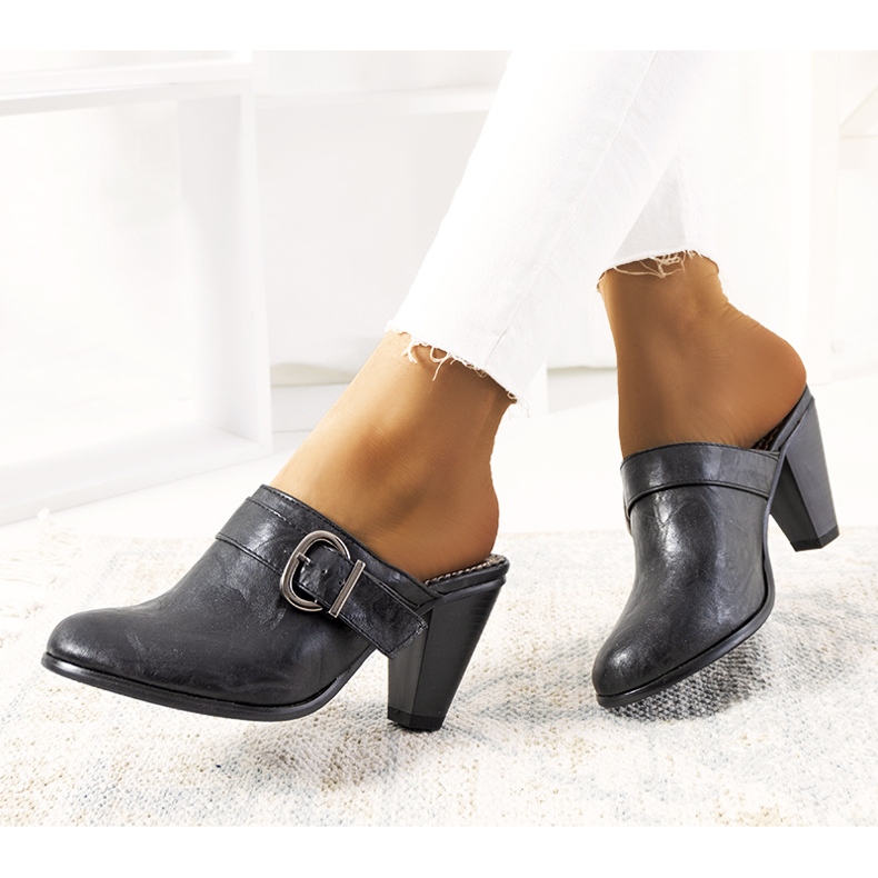 Tocuri înalte Gralow negre negru 1