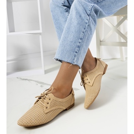 Pantofi ajurati Tapleys bej 1