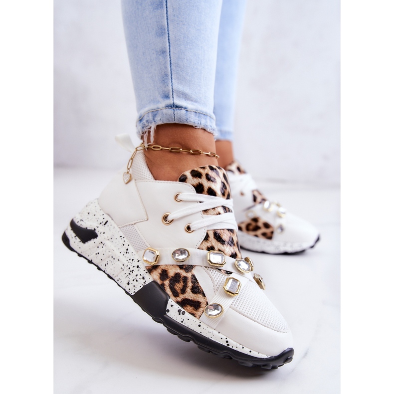 Pantofi Sport dama Lu Boo White Frency alb 2