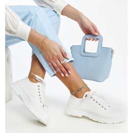 Tenisi albi pe o talpă grosieră Prenzel 1