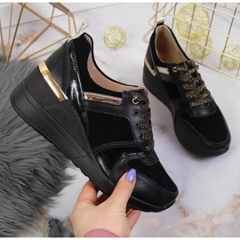 Tenisi cu pană S. Barski W OLI160 negri negru 1 Tenisi cu pană S. Barski W OLI160 negri negru 1