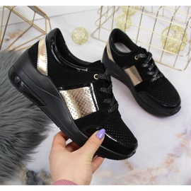 Tenisi cu pană S. Barski W OLI162A negri negru 1