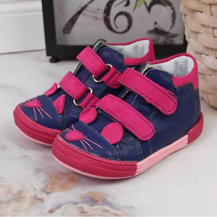 Cizme cu velcro Kornecki Jr 6776 bleumarin albastru marin 2 Cizme cu velcro Kornecki Jr 6776 bleumarin albastru marin 2