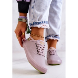 Pantofi de damă ușori Big Star JJ274264 gri roz 1