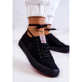 Tenisi dama din material Cross Jeans JJ2R4049C Negru 2