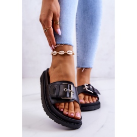Papuci Clasici Cu Catarama Big Star JJ274A307 Negru 1