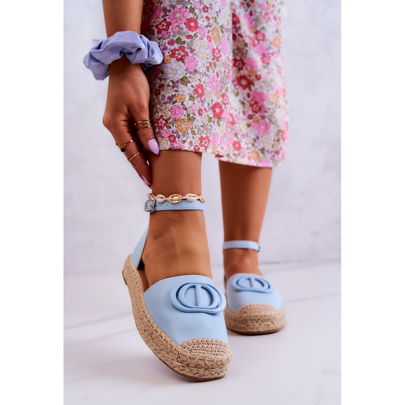 FE1 Espadrile cu ornament Blue Nells albastru 1