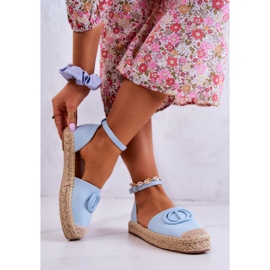 FE1 Espadrile cu ornament Blue Nells albastru 2