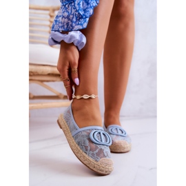 Espadrile De Dantela De Dama Cu Decoratie Albastra Vis De Vara albastru 1 Espadrile De Dantela De Dama Cu Decoratie Albastra Vis De Vara albastru 1