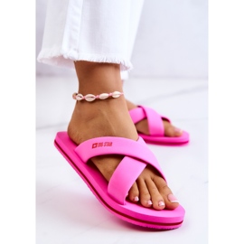 Papuci de damă din spumă Big Star JJ274A520 Roz 2