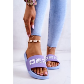 Papuci de damă Big Star JJ274A525 Violet-Albastru 1