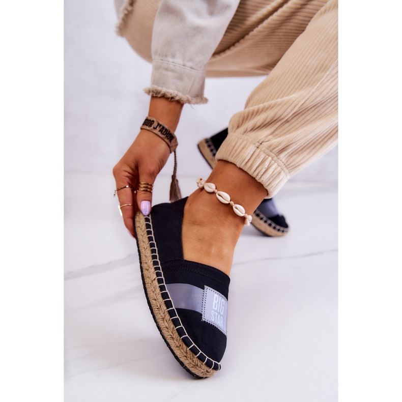 Espadrile damă Slip Big Star JJ274963 Negru 1