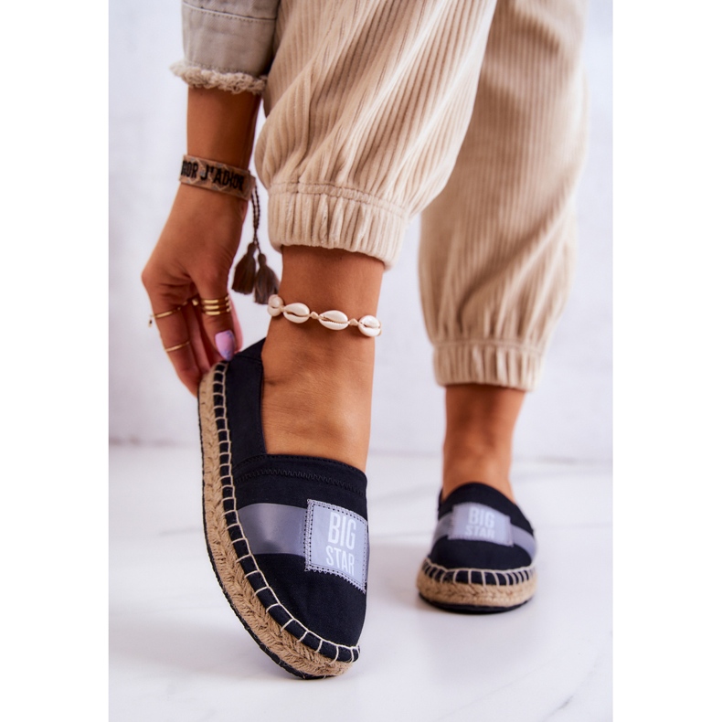 Espadrile damă Slip Big Star JJ274963 Negru 2