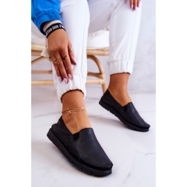 Pantofi Slip-On din piele de damă Maciejka 03512-01 Negru 5
