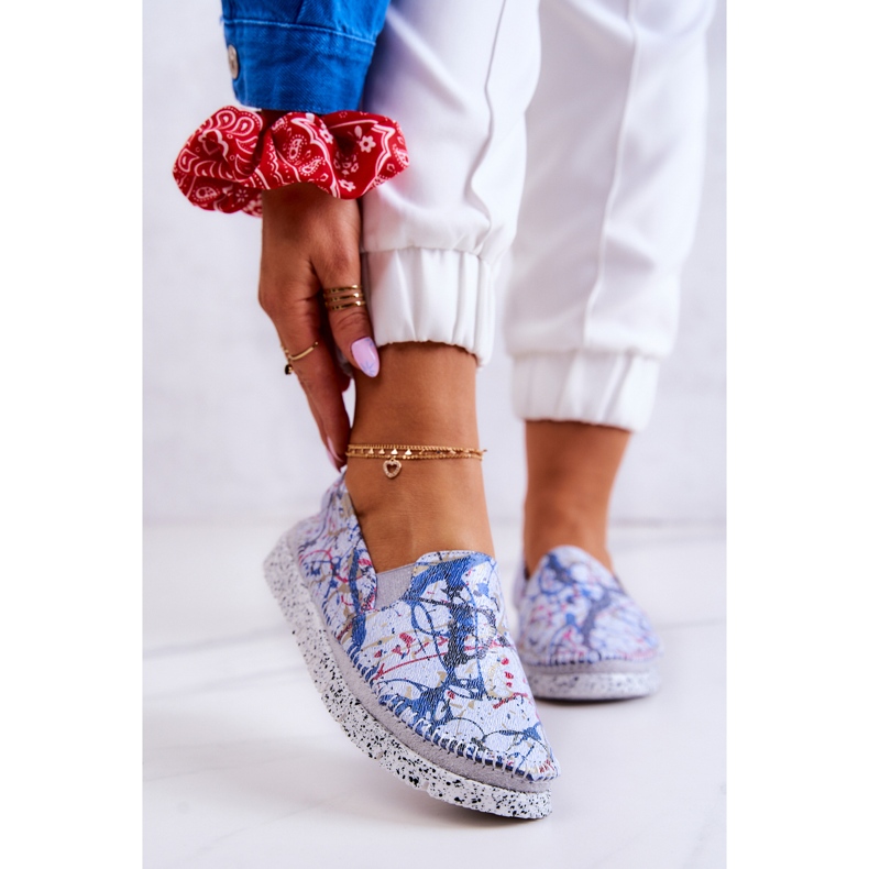 Pantofi Slip-On din piele de damă Maciejka 03512-39 Albastru 1