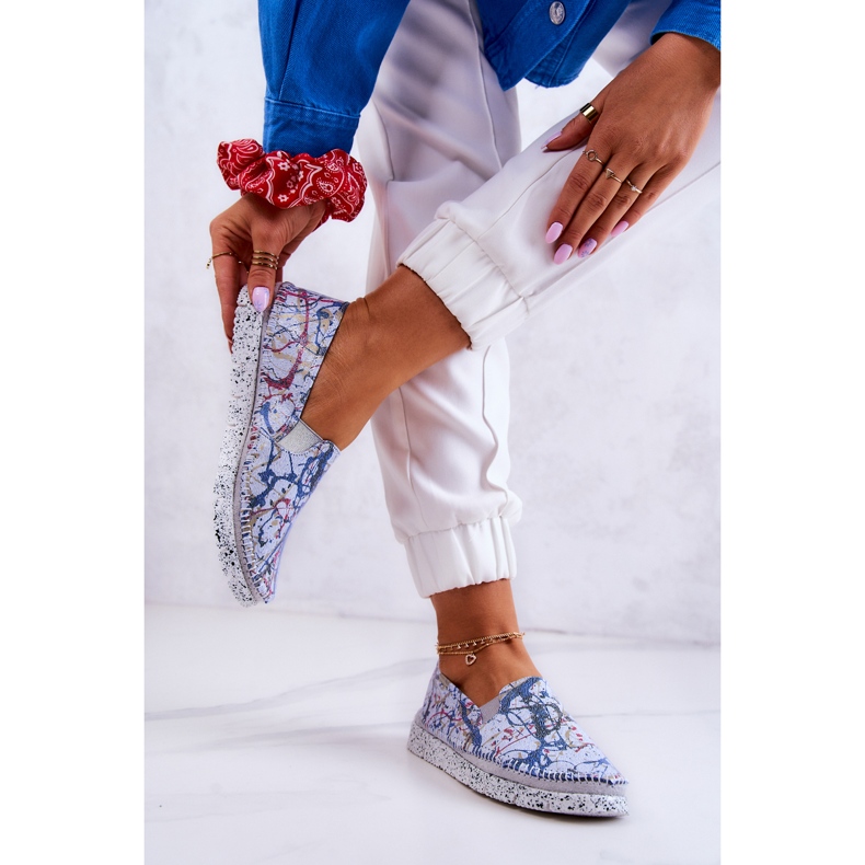 Pantofi Slip-On din piele de damă Maciejka 03512-39 Albastru 2