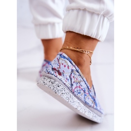 Pantofi Slip-On din piele de damă Maciejka 03512-39 Albastru 6