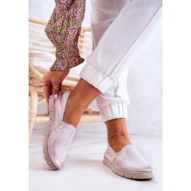 Pantofi Slip-On din piele de damă Maciejka 03512-28 Roz deschis 2