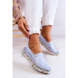 Pantofi Slip-On din piele de damă Maciejka 03512-40 Albastru deschis 5