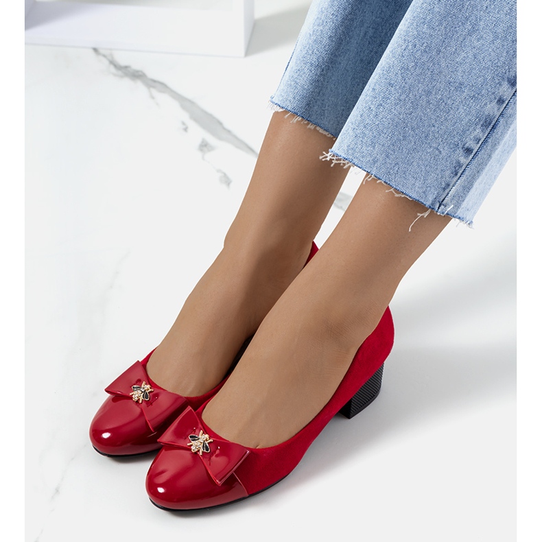 Pompe roșii de damă Sharona roșu 1