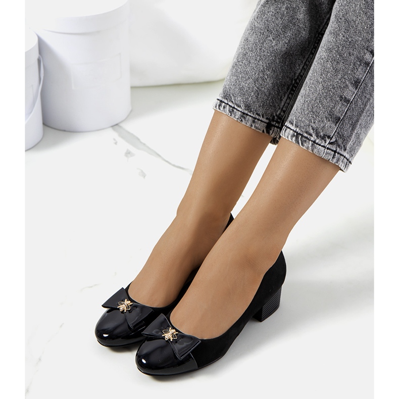 Pompe de damă negre de la Sharona negru 1