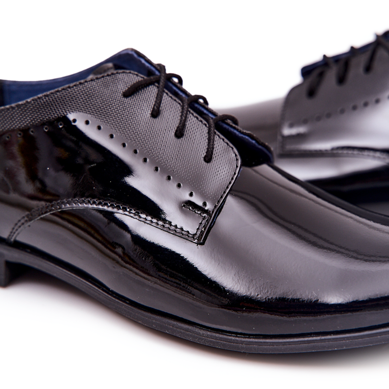 Bednarek Polish Shoes Pantofi eleganti din piele lacuita Bednarek 724 Negru 2