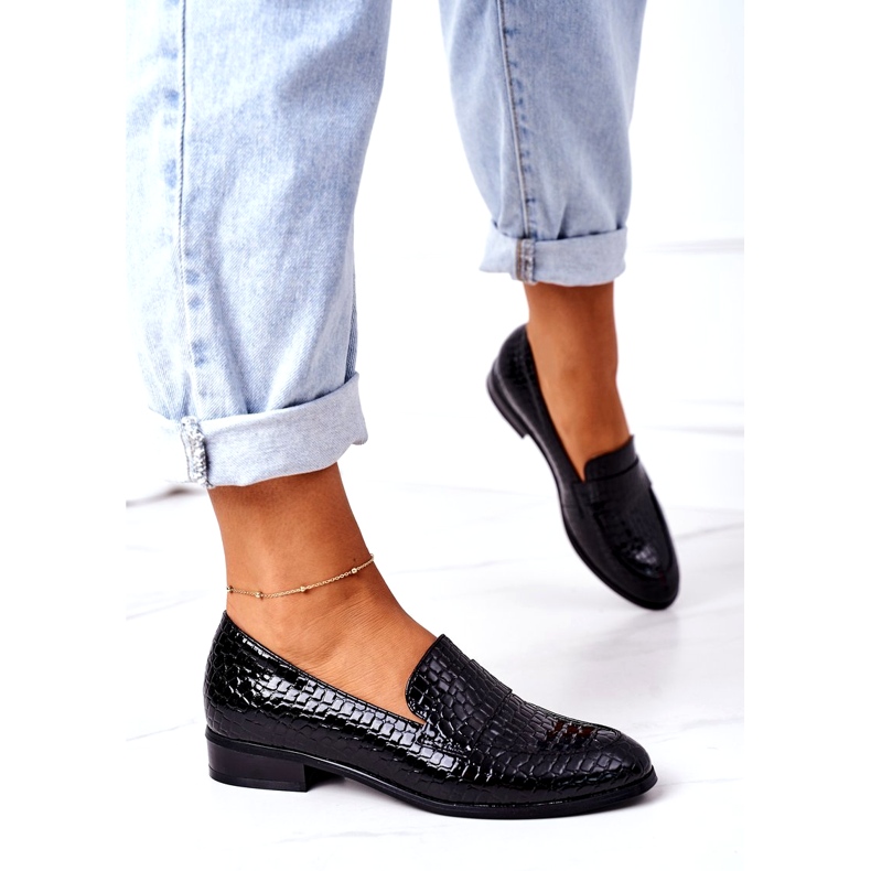 Mocasini lăcuțiți Vinceza 21-10674 Negru 2