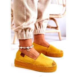 Inna Espadrile Lesley din piele intoarsa galbena 3 Inna Espadrile Lesley din piele intoarsa galbena 3
