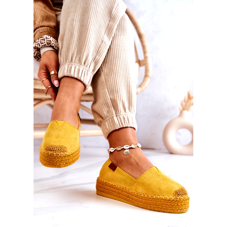 Inna Espadrile Lesley din piele intoarsa galbena 4 Inna Espadrile Lesley din piele intoarsa galbena 4