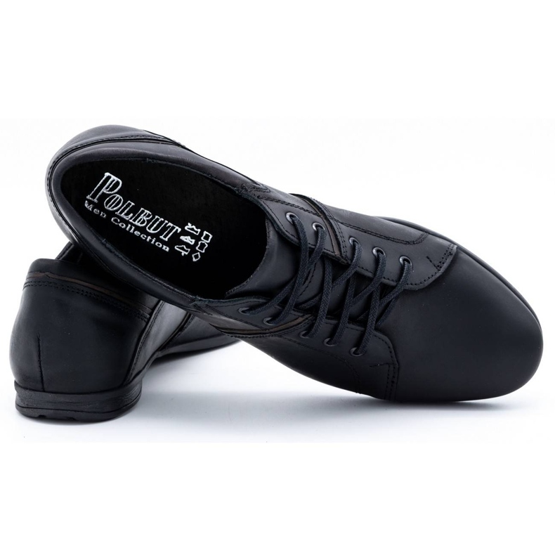 Polbut Pantofi negri pentru bărbați C25 negru 4