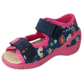 Pantofi copii Befado pu 065P172 albastru marin roz 2