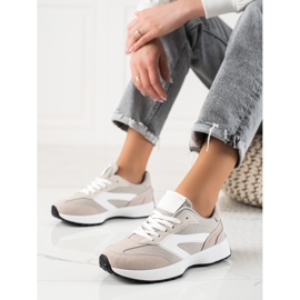 TRENDI Pantofi sport clasici bej 1