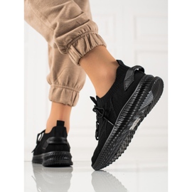 TRENDI Pantofi sport la modă negru 2