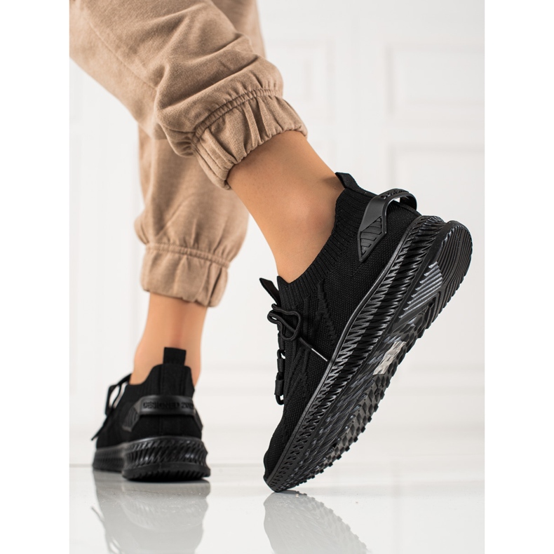 TRENDI Pantofi sport la modă negru 2