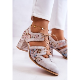 Cizme din piele de damă Maciejka 05328-04 bej 2