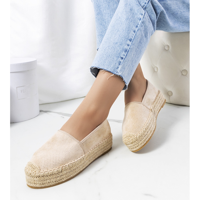 Espadrile Beige Capelle ajurate bej 1