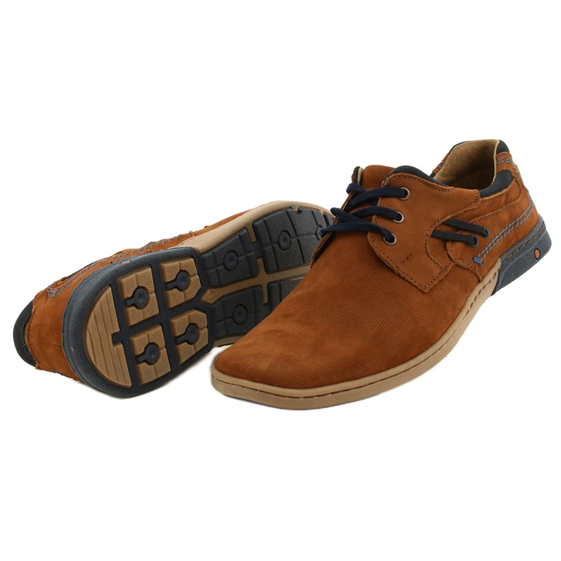 KOMODO Pantofi casual barbatesti 861L DK.Camel maro 4