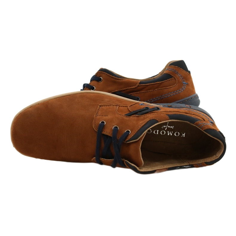 KOMODO Pantofi casual barbatesti 861L DK.Camel maro 5