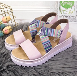 Rieker W RKR533 sandale mov din cauciuc violet 2