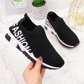 Pantofi sport negri slip on Filippo W PAW224A negru 1