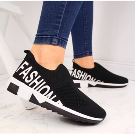 Pantofi sport negri slip on Filippo W PAW224A negru 2