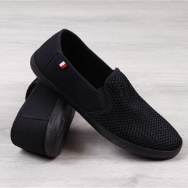 Tenisi negri Atletico M ATC312A ajurati negru 1