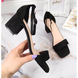 Sandale negre pe postul Vinceza W JAN107A negru 1 Sandale negre pe postul Vinceza W JAN107A negru 1